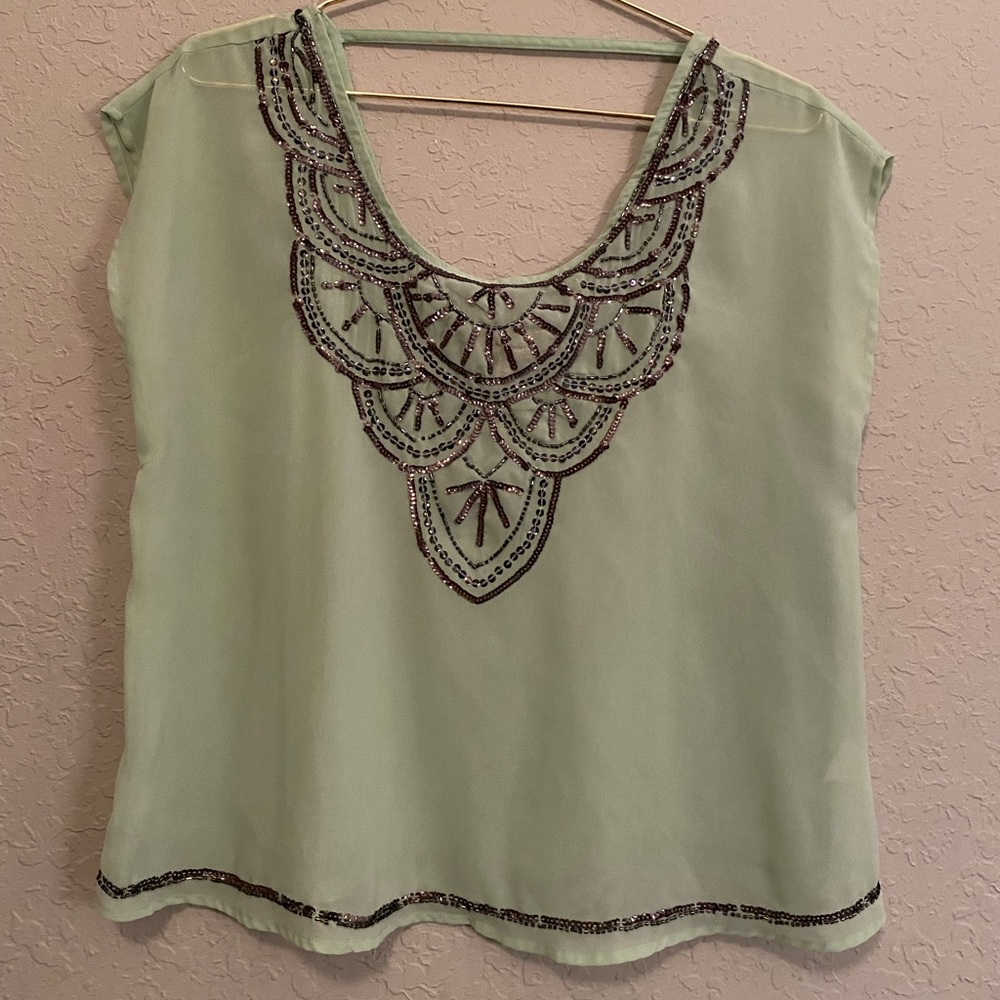 Aqua blouse ✨